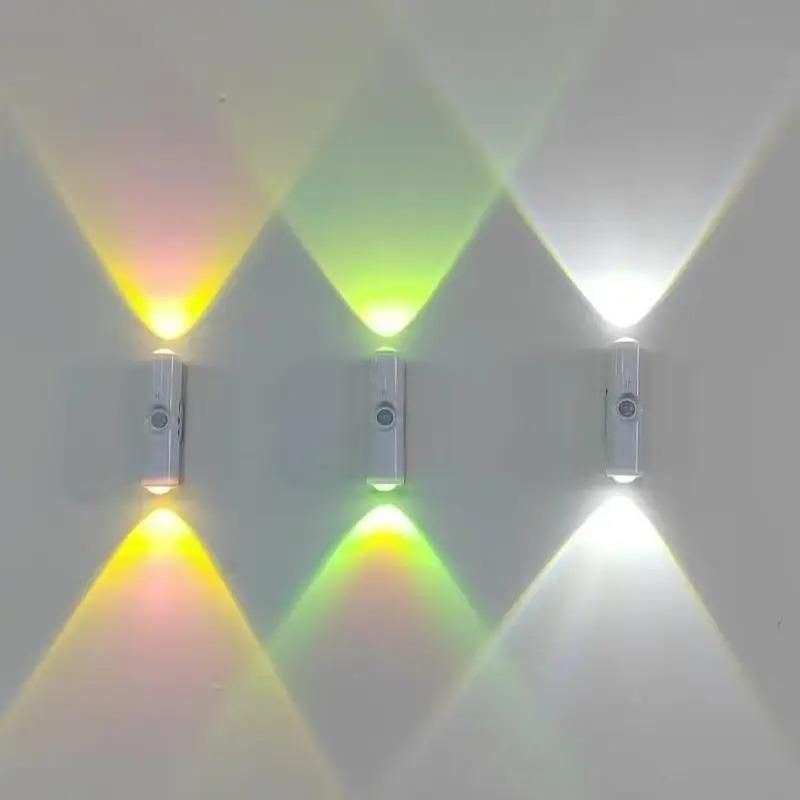 Up & Down Lit Hill Shape Sensor LED Wall Lights